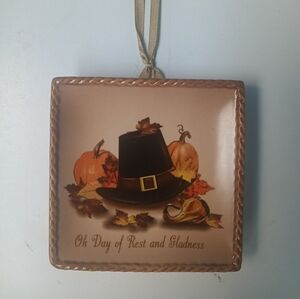 Thanksgiving Decorative Hanging Plaque